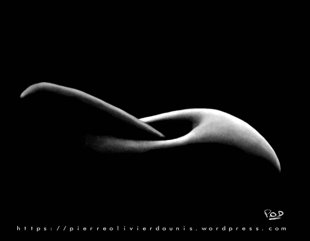 Tableau de femme nue allongée silhouette de femme ou pomme