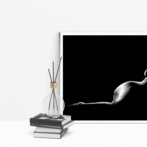 tableau moderne femme nue 22 au pastel sec