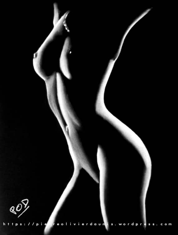 Tableau moderne femme nue 15. naked woman painting by pod