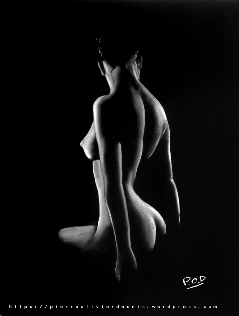 tableau de femme assise au dos nu 33 silhouette de nu féminin