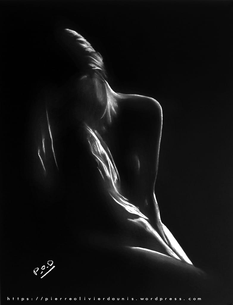 tableau de femme rêveuse nue sexy woman painting