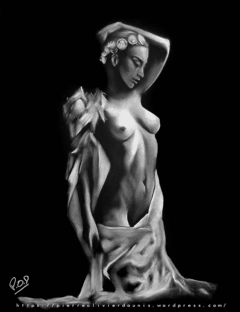 tableau de femme nue 46 par Pierre-Olivier Daunis beautiful woman painting