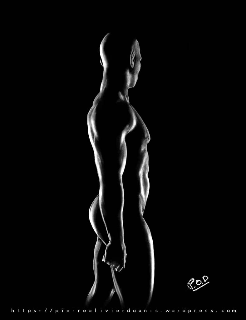 tableau moderne d'homme nu 11.nude man painting