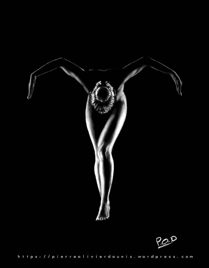 tableau moderne danseuse nue 56.danseuse nue