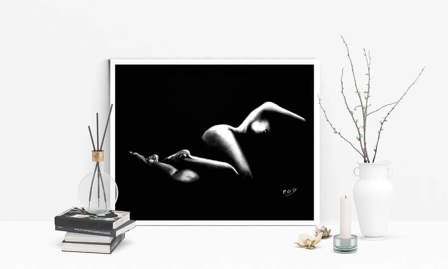 tableau femme nue 20 au pastel sec – peinture moderne déco design