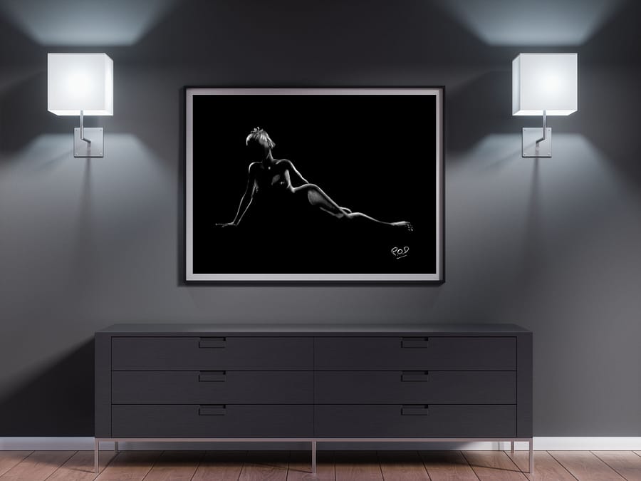 tableau moderne de femme nue 81 au pastel sec nude woman painting
