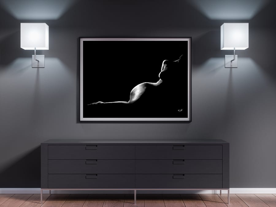 tableau moderne femme nue 22 au pastel sec