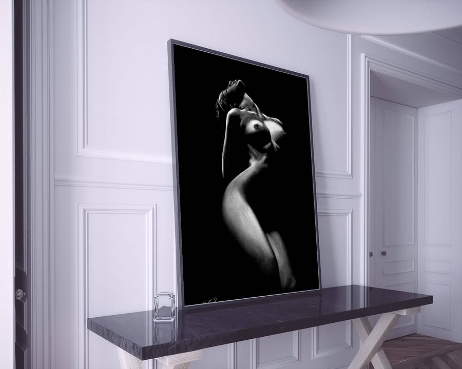 tableau moderne femme nue 11 au pastel sec