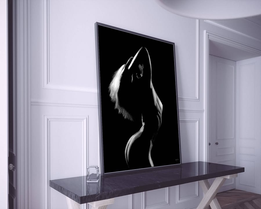 tableau moderne femme nue 7 au pastel sec